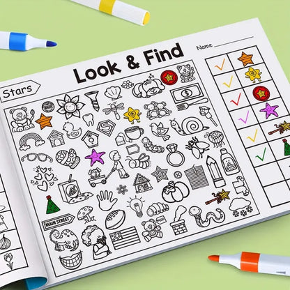✍️🧠Interactive Look & Find Colouring Book