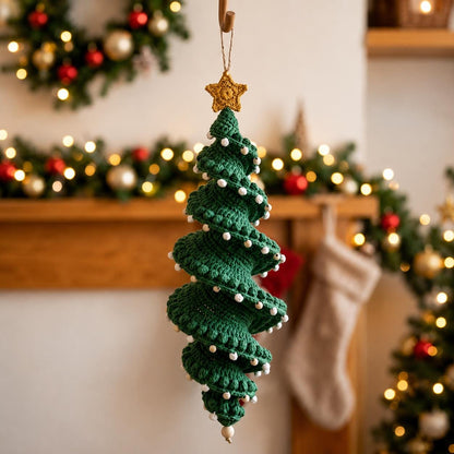 Crochet Snowman Spiral Ornament DIY Kit