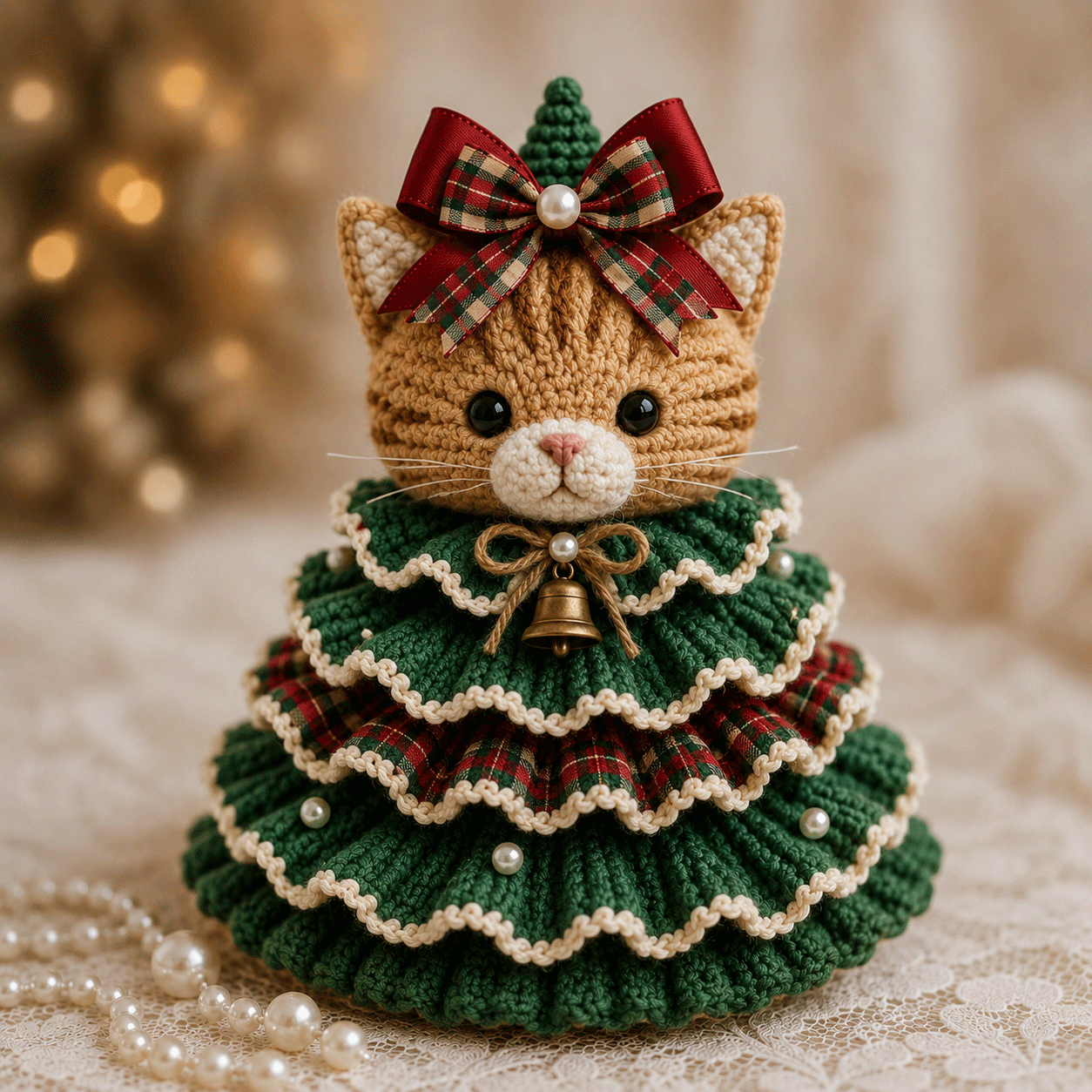🎄Crochet Animal Christmas Tree DIY Kit