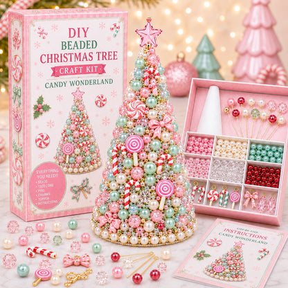 🎄✨ DIY Beaded Christmas Tree Craft Kit