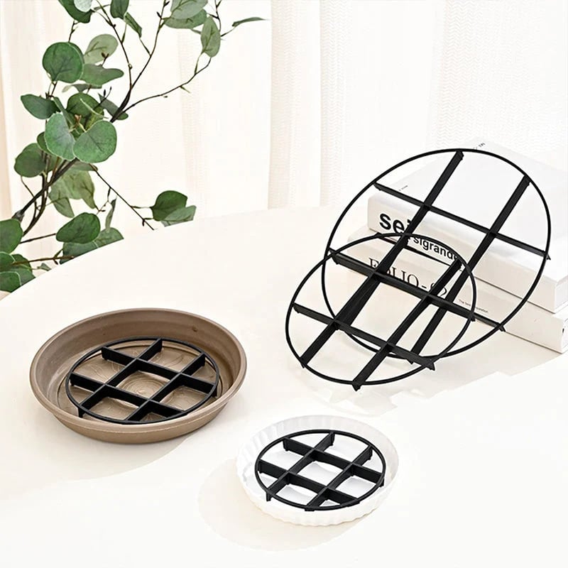 🪴3PCS Root-Saving Raised Pot Stand – Better Airflow, Faster Drainage & Cleaner Floors