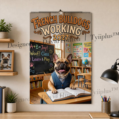 🐶 French Bulldogs Working 2027 Calendar