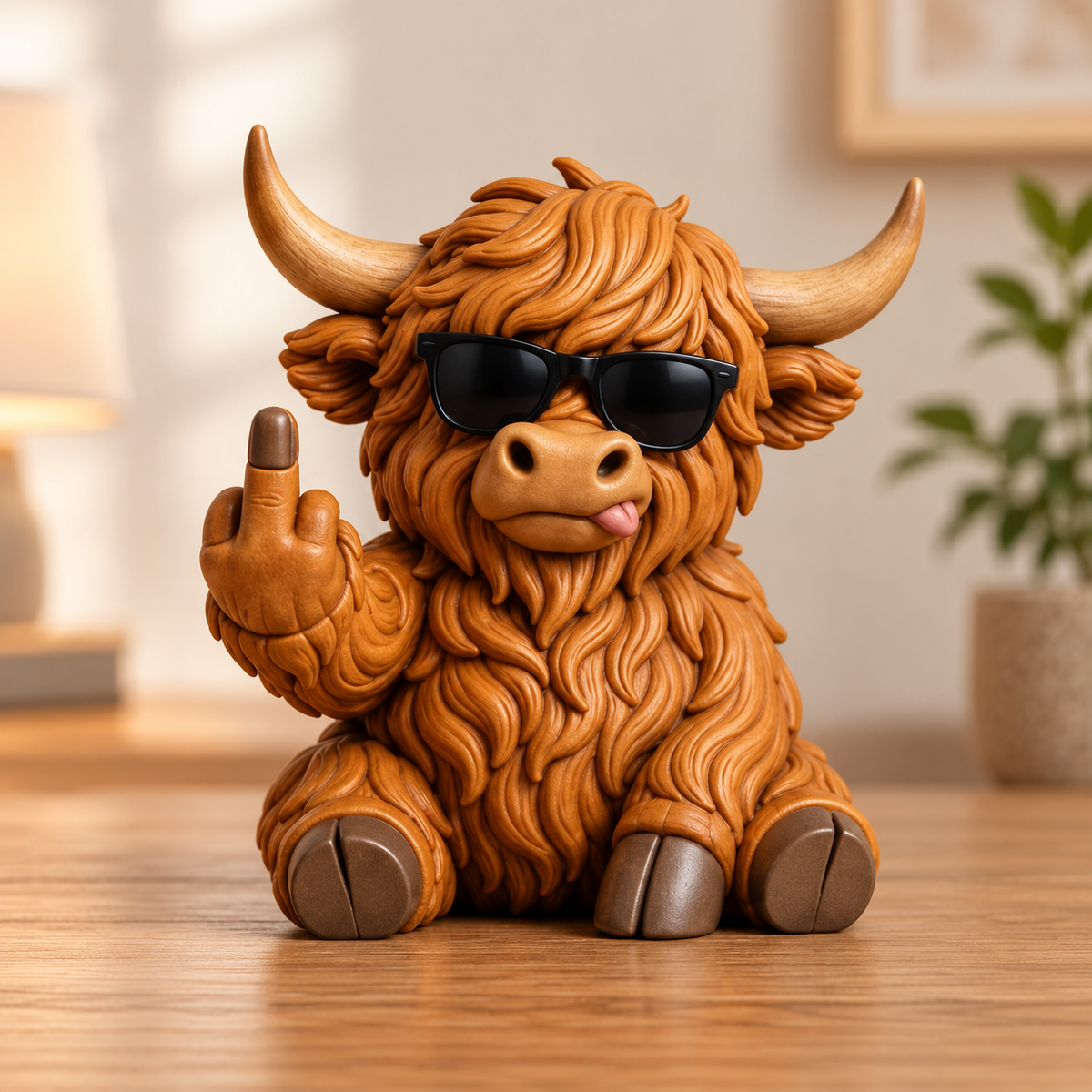 🖕 Grumpy Middle Finger Animal Figurines – Funny Desk Decor & Gifts