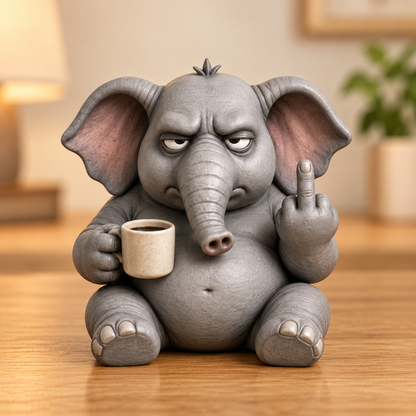 🖕 Grumpy Middle Finger Animal Figurines – Funny Desk Decor & Gifts