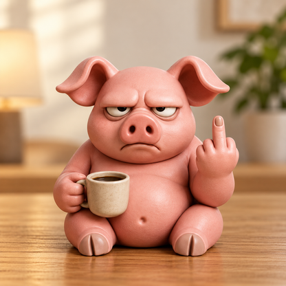 🖕 Grumpy Middle Finger Animal Figurines – Funny Desk Decor & Gifts