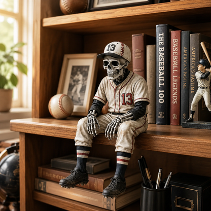 ⚾ Baseball Skeleton Shelf Sitter