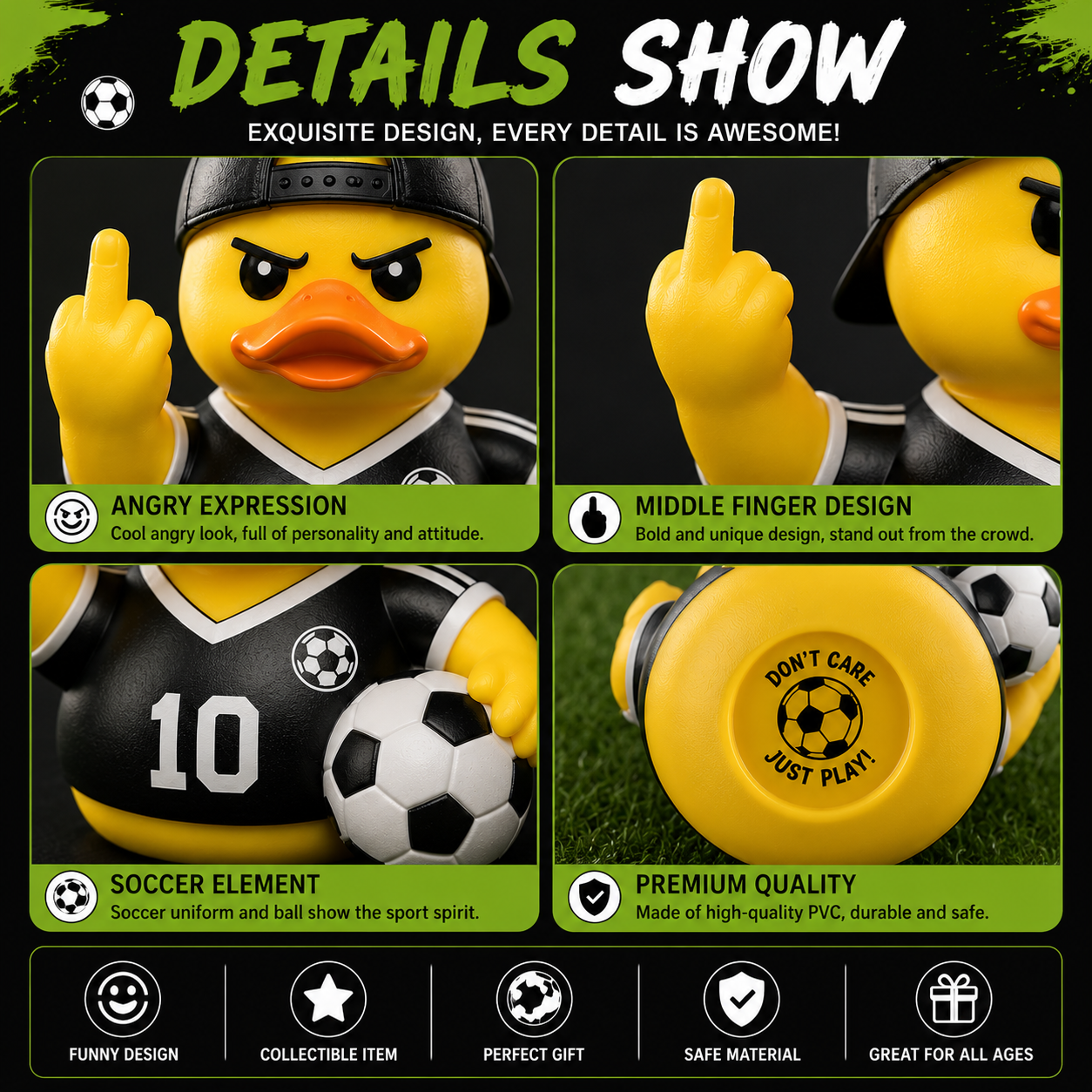 TYIIPLUS™ Middle Finger Football Duck
