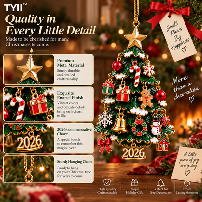 TYII™ 2026 Build Your Christmas Tree – 24-Day Christmas Countdown Ornament Kit