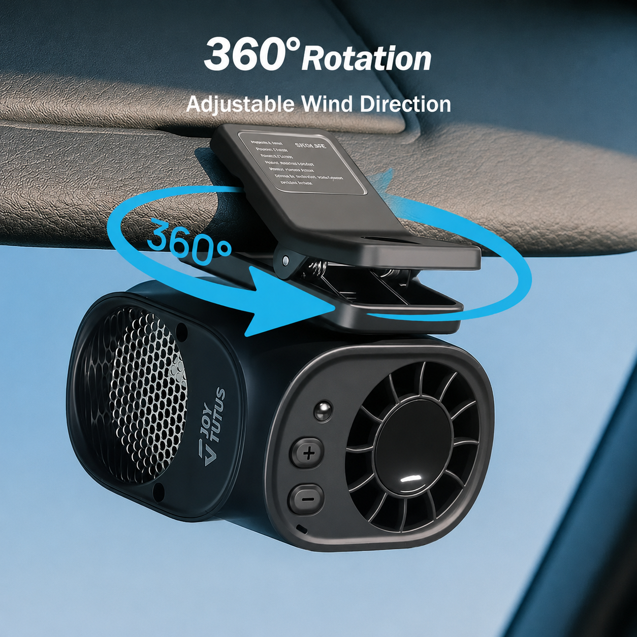 ❄️TYIIPLUS™ 199-Speed USB Rechargeable Clip-On Fan – Portable, Strong Clamp, Long-Lasting Battery for Car, Desk & Travel