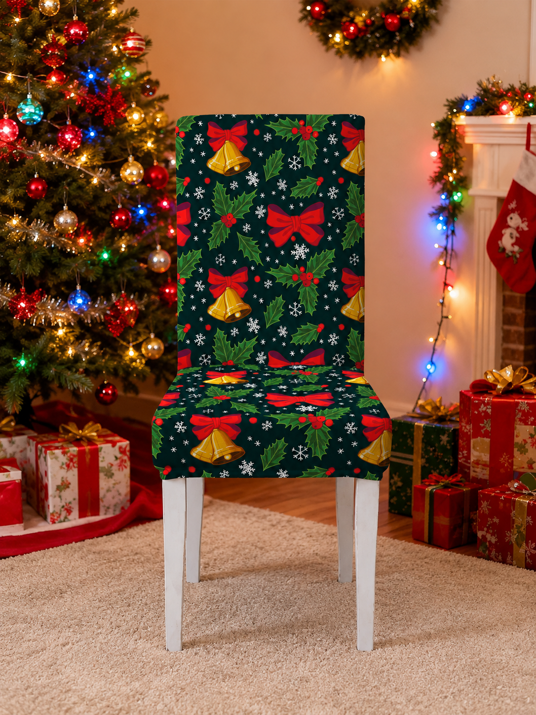 🎄Cartoon Printed Chair Covers for Living Room, Bedroom & Dining Room Decor