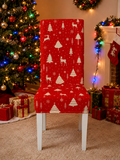 🎄Cartoon Printed Chair Covers for Living Room, Bedroom & Dining Room Decor