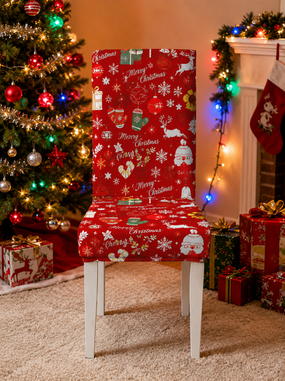 🎄Cartoon Printed Chair Covers for Living Room, Bedroom & Dining Room Decor