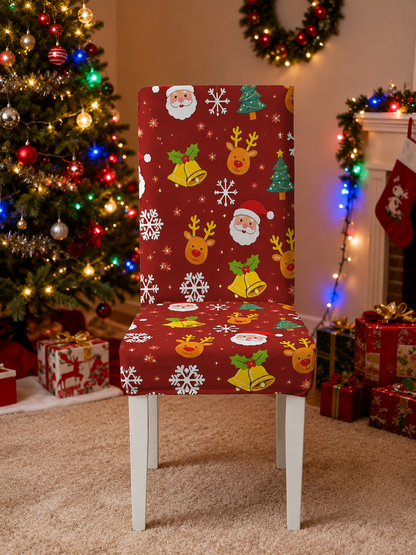 🎄Cartoon Printed Chair Covers for Living Room, Bedroom & Dining Room Decor