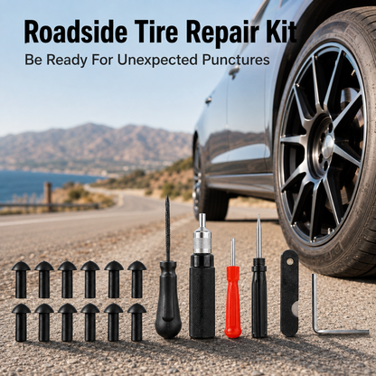 Mushroom Tire Repair Kit – Compact Roadside Puncture Tool Set