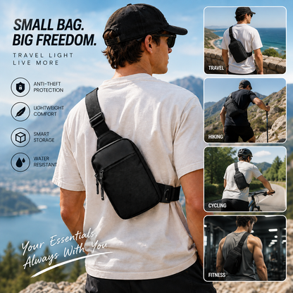 TYIIPLUS™ Anti-Theft Everyday Sling Bag – Lightweight Crossbody Travel Pack