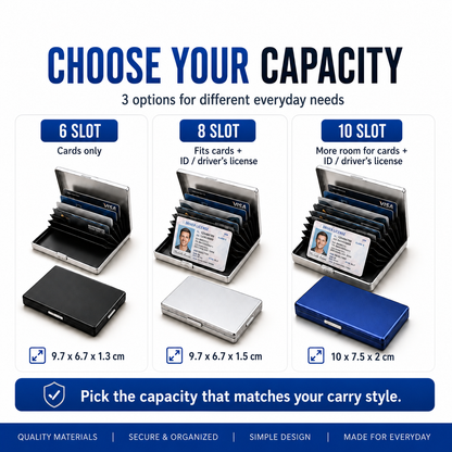 Tyiiplus™ RFID Blocking Metal Card Holder