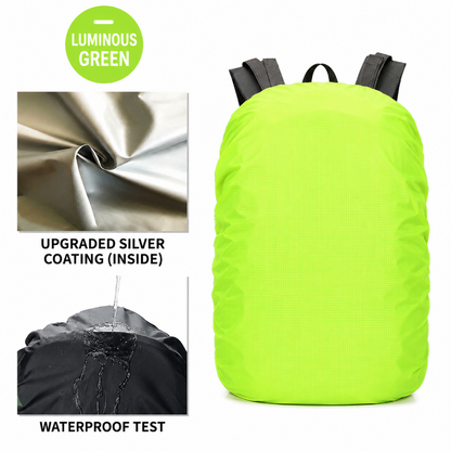 TYIIPLUS™ Waterproof Backpack Rain Cover – Lightweight Anti-Slip Rain & Dust Cover for Hiking, Camping & Travel (15–85L)