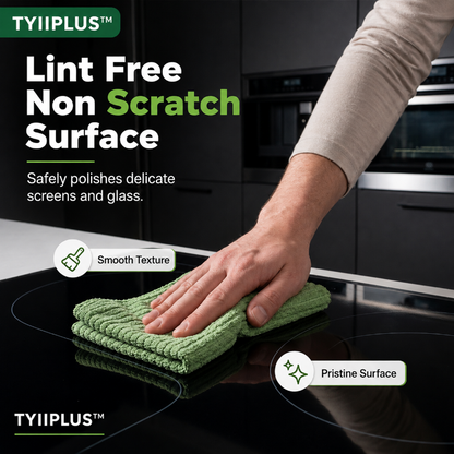 TYIIPLUS™ 20-Piece Tearable Microfiber Cleaning Cloth Roll – Reusable Lint-Free Kitchen, Car, Glass & Electronics Cleaning Towels