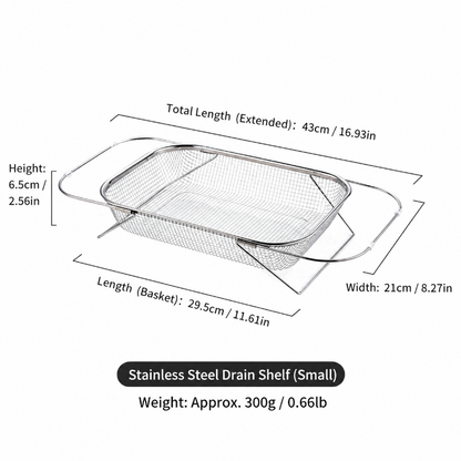 🔥Expandable Over-the-Sink Colander Basket – Wash, Drain & Dry with Ease