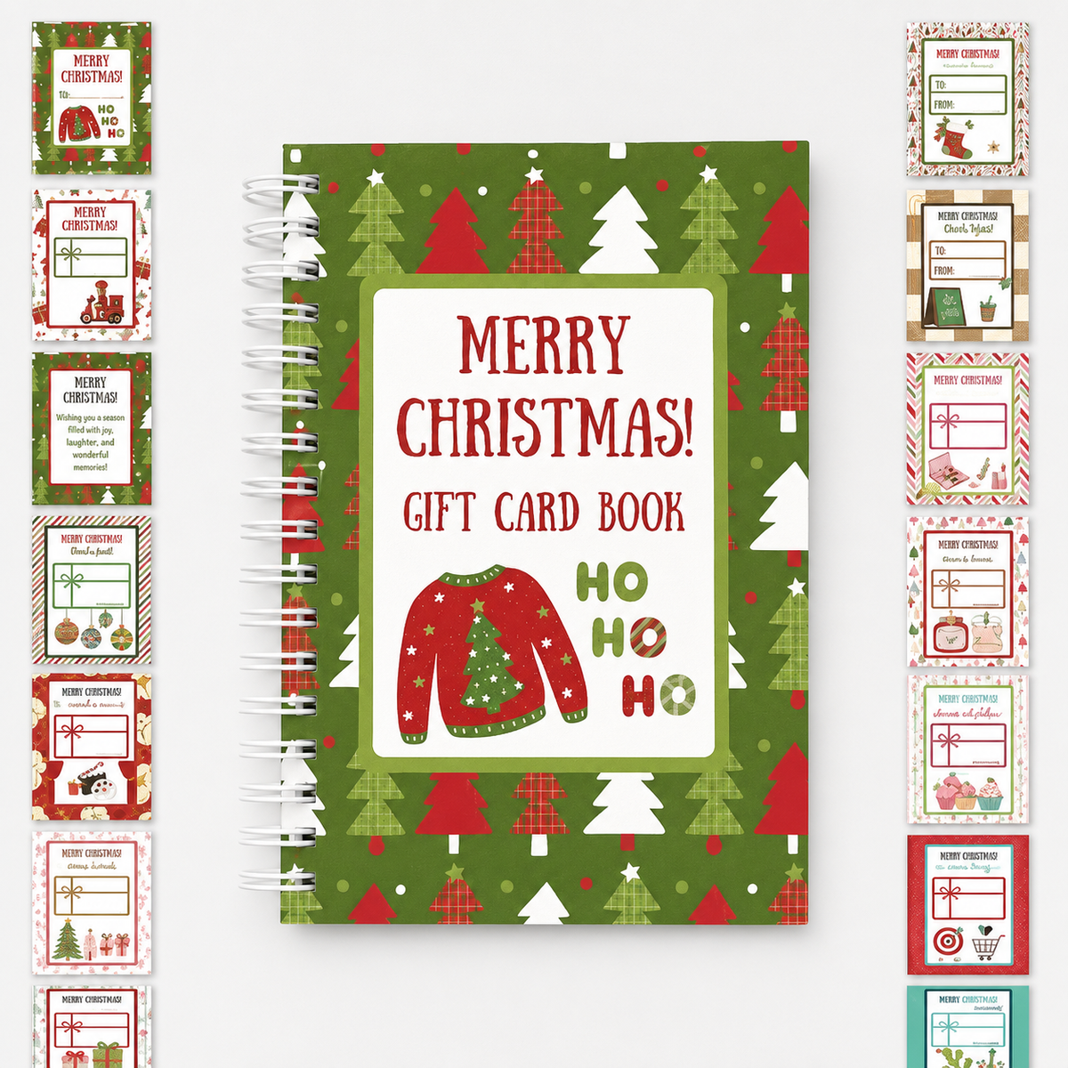 🔥🎁Ready for Christmas!🎅Christmas Gift Card Booklet -👍DIY Spiral-Bound Christmas Gift Card Holder Book