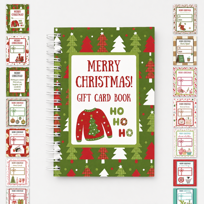 🔥🎁Ready for Christmas!🎅Christmas Gift Card Booklet -👍DIY Spiral-Bound Christmas Gift Card Holder Book