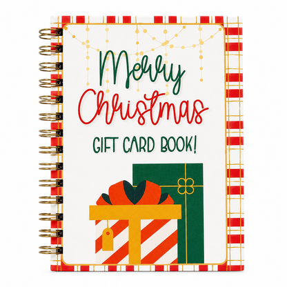 🔥🎁Ready for Christmas!🎅Christmas Gift Card Booklet -👍DIY Spiral-Bound Christmas Gift Card Holder Book
