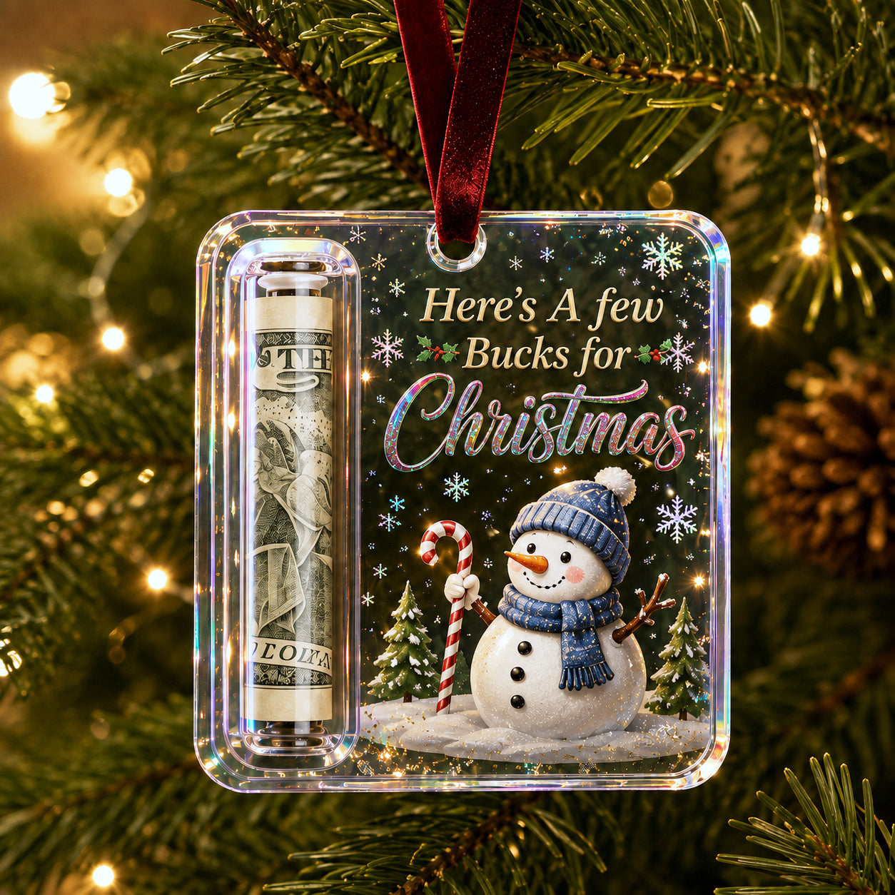 🎄 Christmas Cash Gift Ornament – Turn Cash Into A Christmas Surprise