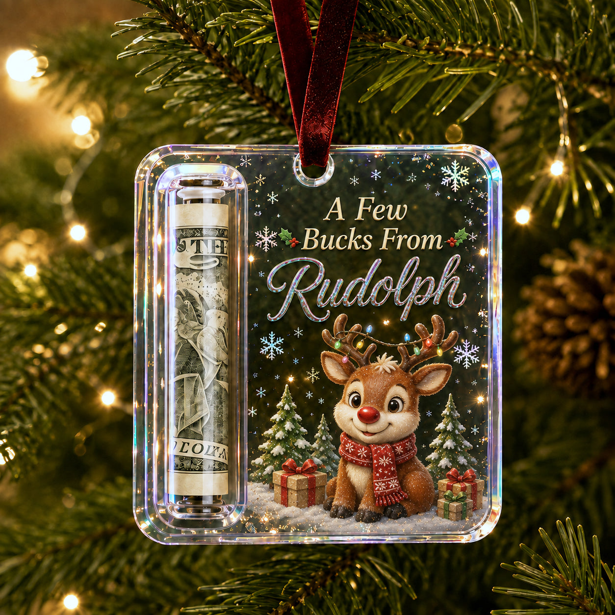 🎄 Christmas Cash Gift Ornament – Turn Cash Into A Christmas Surprise