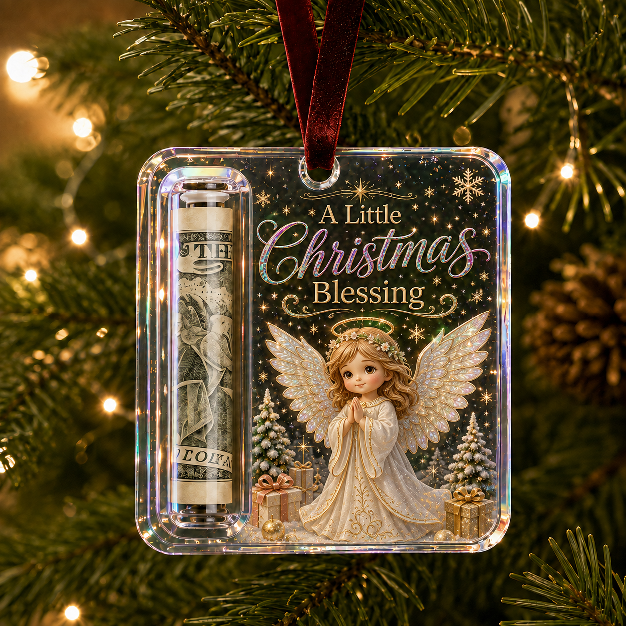 🎄 Christmas Cash Gift Ornament – Turn Cash Into A Christmas Surprise