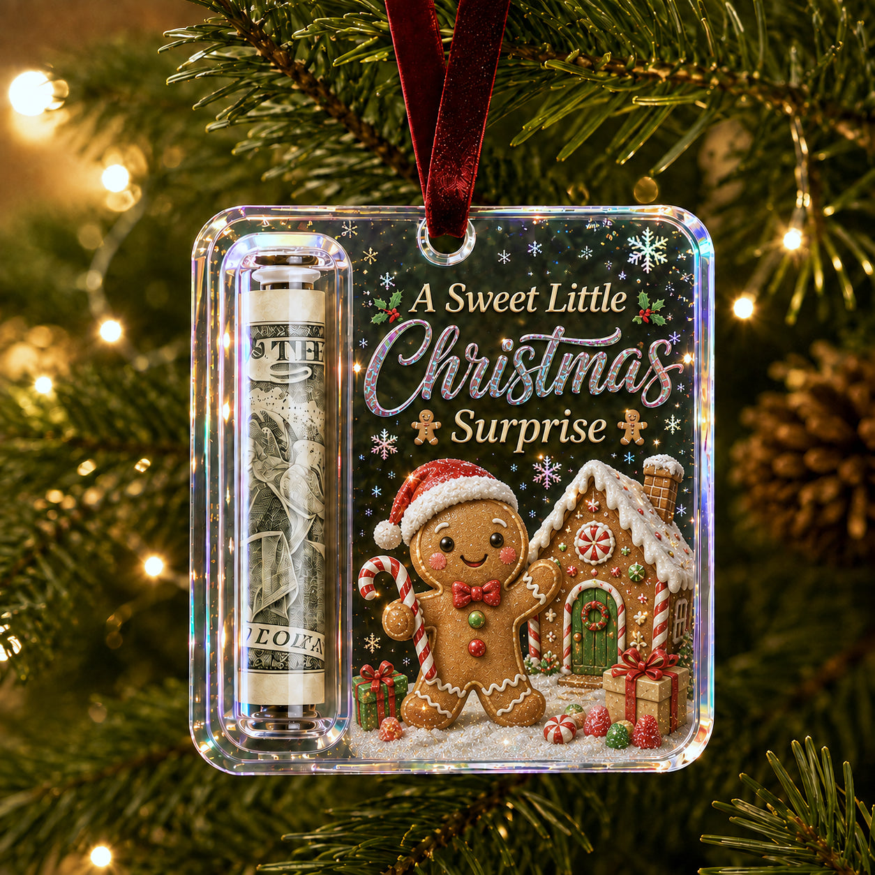 🎄 Christmas Cash Gift Ornament – Turn Cash Into A Christmas Surprise