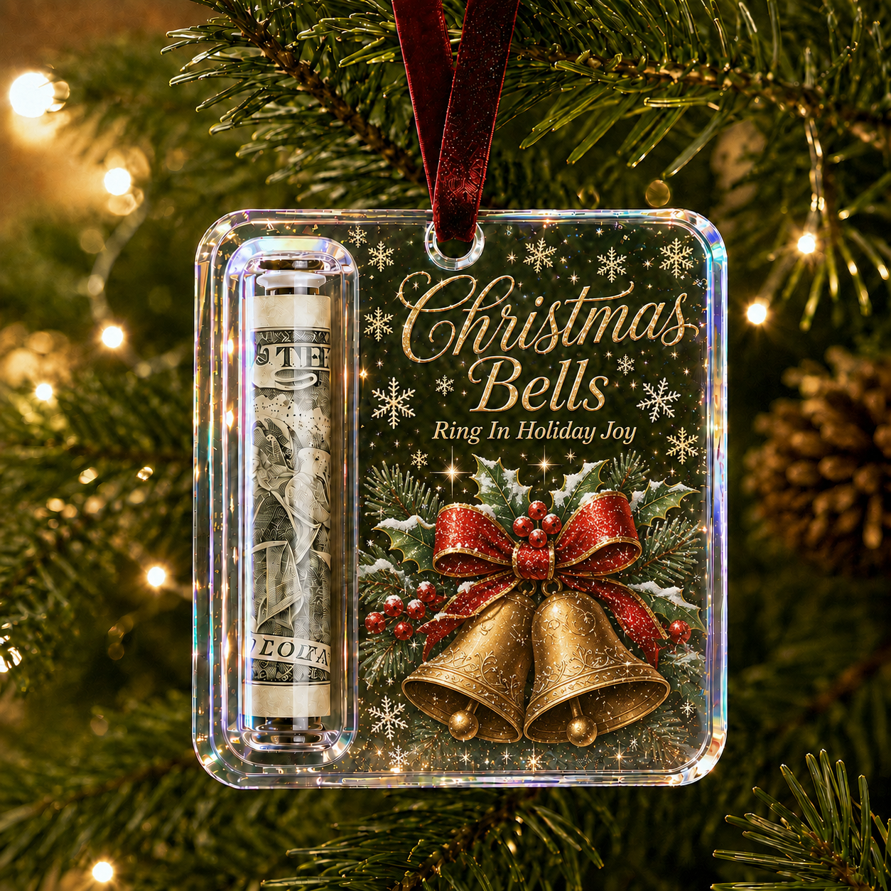 🎄 Christmas Cash Gift Ornament – Turn Cash Into A Christmas Surprise