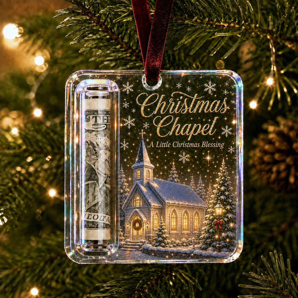 🎄 Christmas Cash Gift Ornament – Turn Cash Into A Christmas Surprise