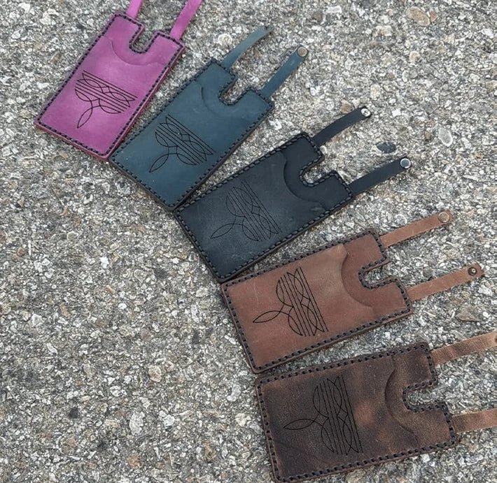 💳Genuine Leather Hidden Boot Wallet – Hands-Free Pocket for Concerts & Nights Out