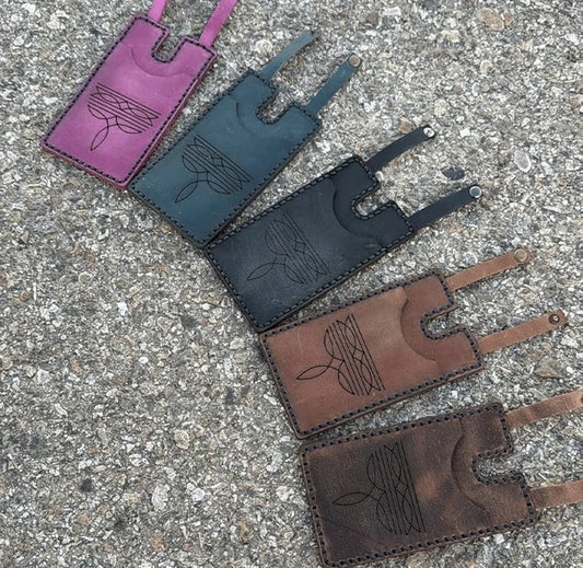 💳Genuine Leather Hidden Boot Wallet – Hands-Free Pocket for Concerts & Nights Out