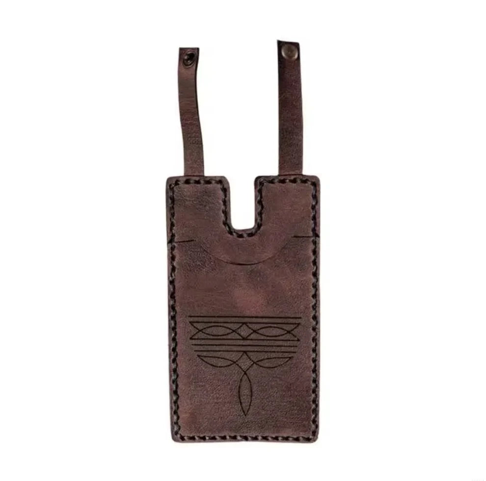 💳Genuine Leather Hidden Boot Wallet – Hands-Free Pocket for Concerts & Nights Out
