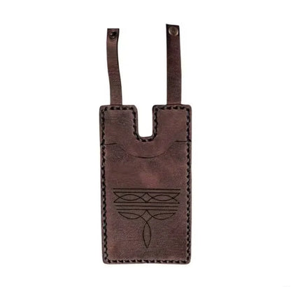💳Genuine Leather Hidden Boot Wallet – Hands-Free Pocket for Concerts & Nights Out