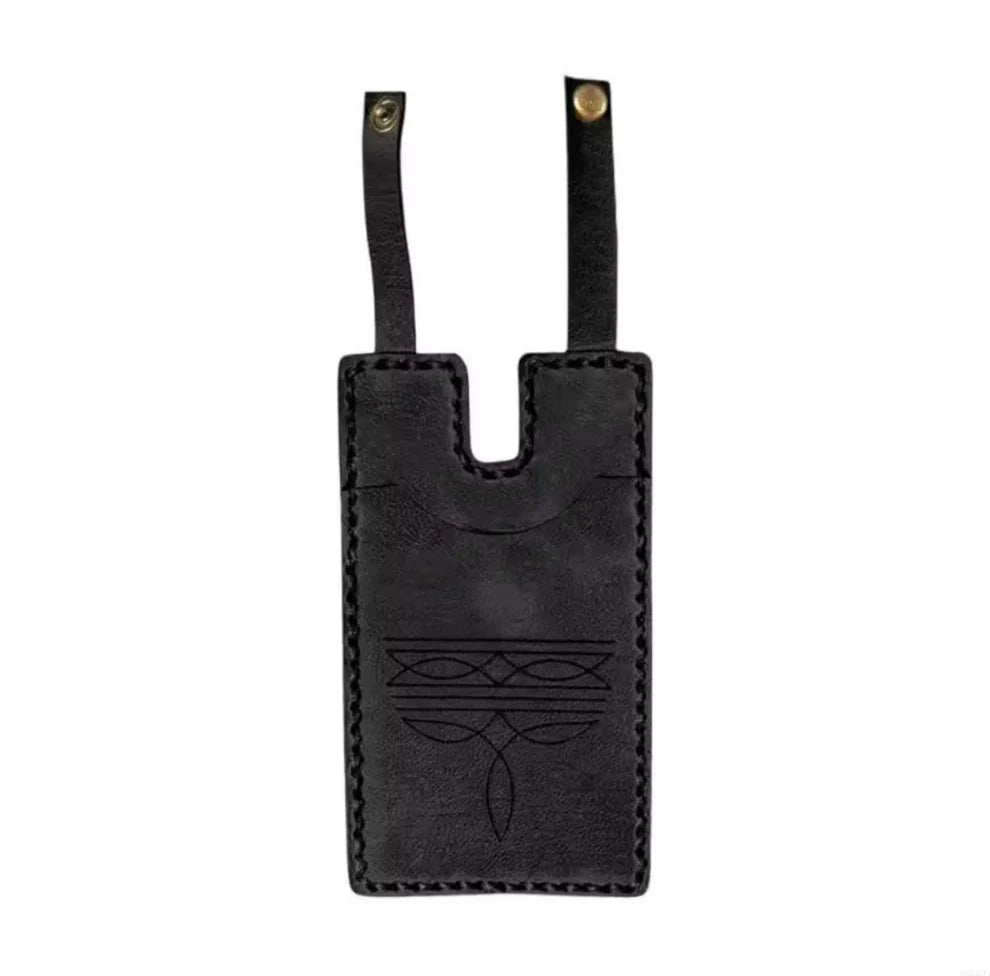 💳Genuine Leather Hidden Boot Wallet – Hands-Free Pocket for Concerts & Nights Out