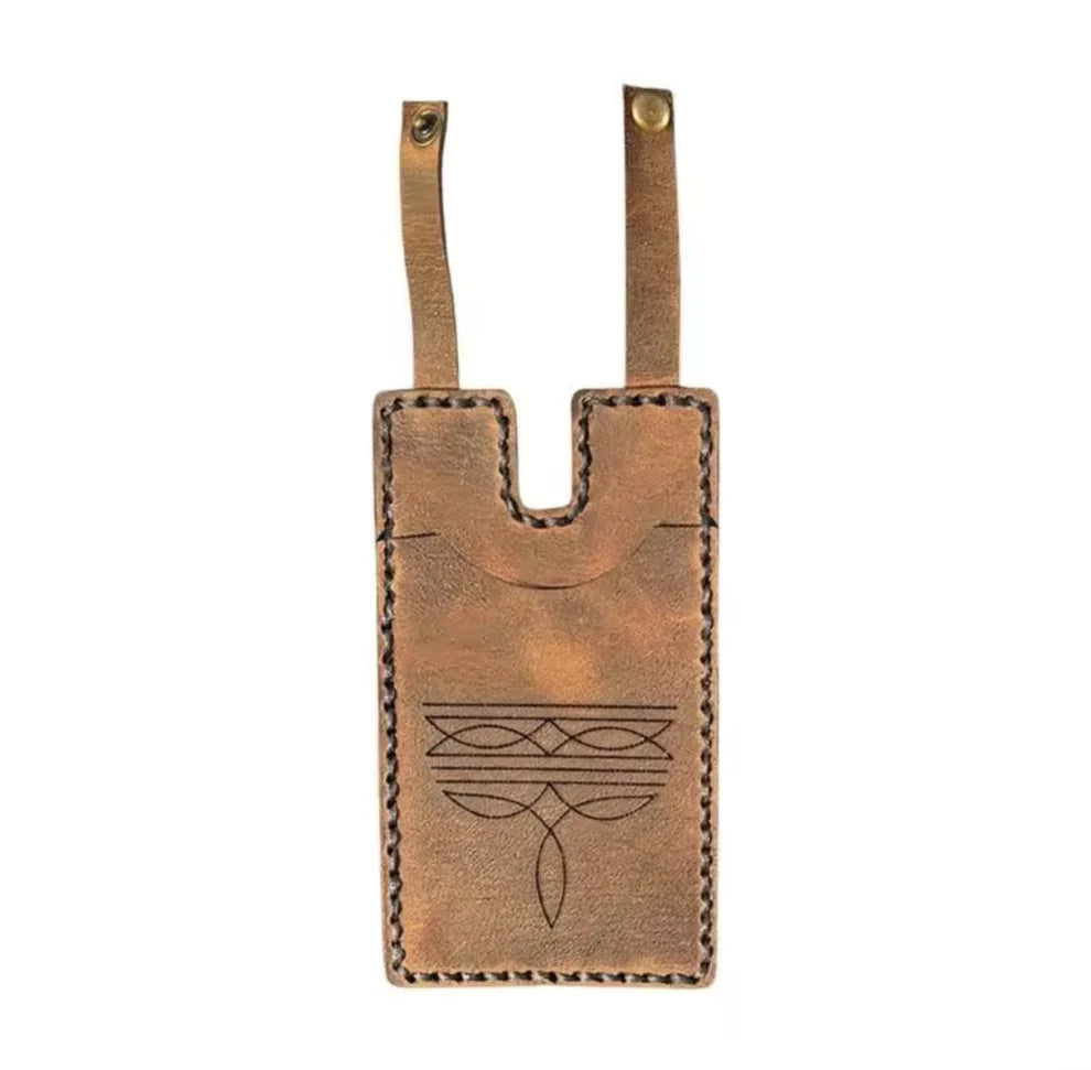 💳Genuine Leather Hidden Boot Wallet – Hands-Free Pocket for Concerts & Nights Out
