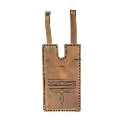 💳Genuine Leather Hidden Boot Wallet – Hands-Free Pocket for Concerts & Nights Out