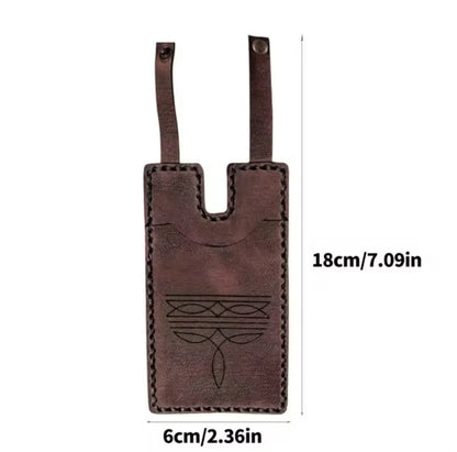 💳Genuine Leather Hidden Boot Wallet – Hands-Free Pocket for Concerts & Nights Out