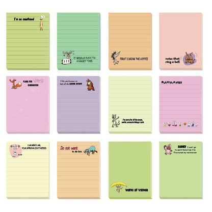 😂 12-Pack Sarcastic Office Sticky Notes – Funny Coworker Memo Pads & Hilarious Desk Gifts