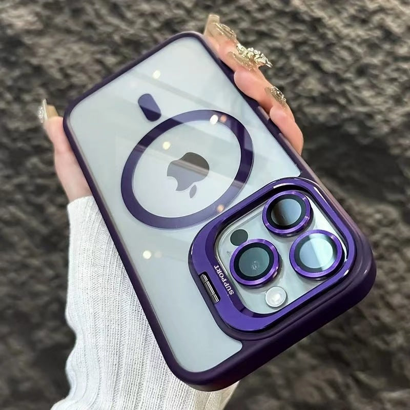 TYIIPLUS™ Magnetic Phone Case with Camera Protection & Built-In Stand