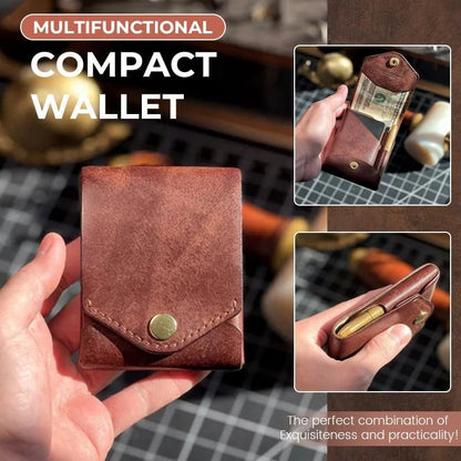 Tyiiplus™ Vintage Leather Wallet with Pen Slot