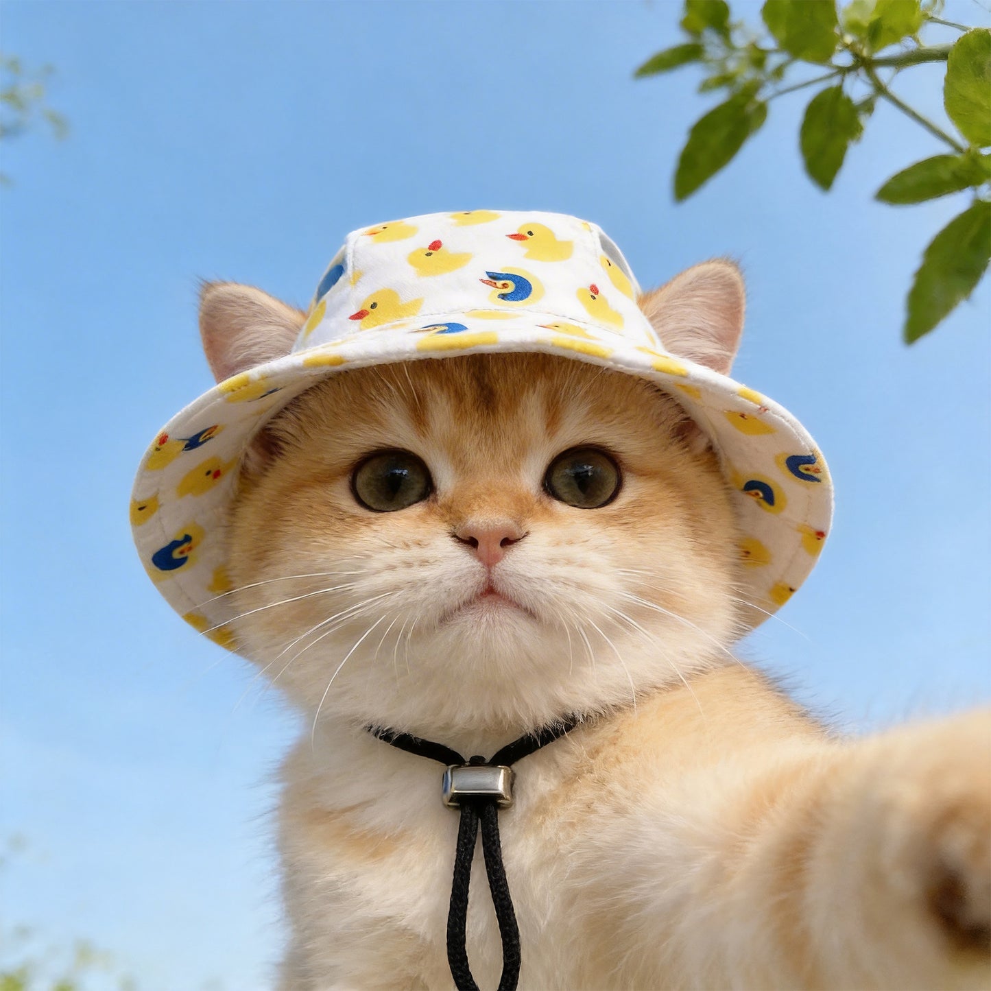 🐾 Cute Printed Pet Bucket Hat, Breathable Sun Cap Fits Dogs & Cats