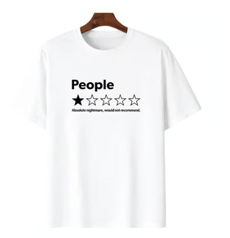 TYIIPLUS™ People ★☆☆☆☆ Funny Graphic T-Shirt | Premium 200G Heavyweight Cotton Unisex Tee