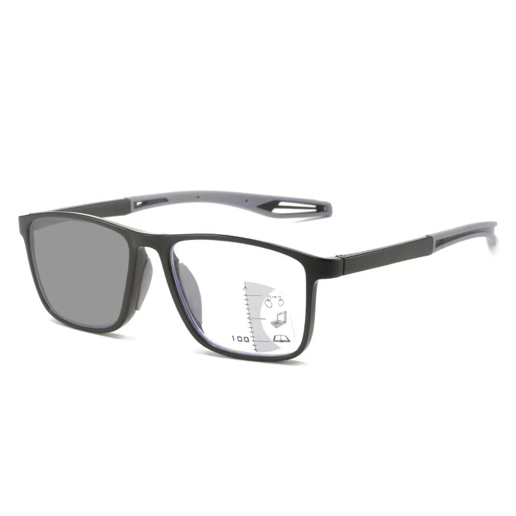 👓 Progressive Photochromic Reading Glasses – Multifocal, Blue-Light Filtering & Adaptive Tint