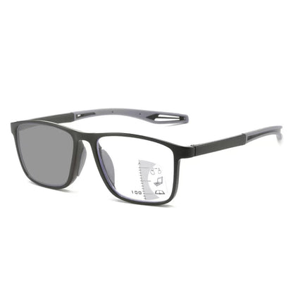 👓 Progressive Photochromic Reading Glasses – Multifocal, Blue-Light Filtering & Adaptive Tint