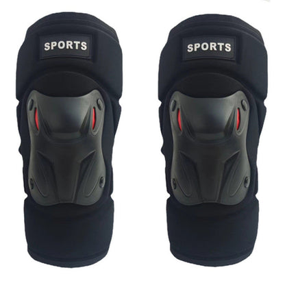 🏍️ Motorcycle Protective Gear Set – Hard Shell Knee & Elbow Guards with Adjustable Fit