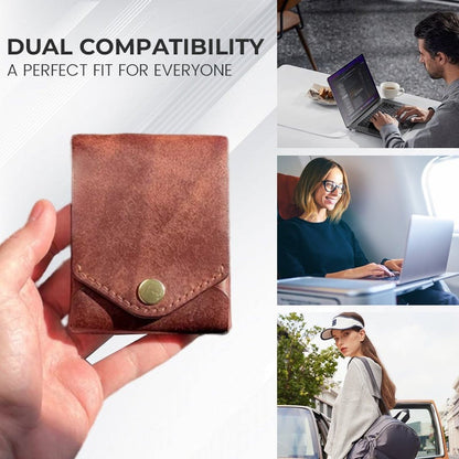 Tyiiplus™ Vintage Leather Wallet with Pen Slot