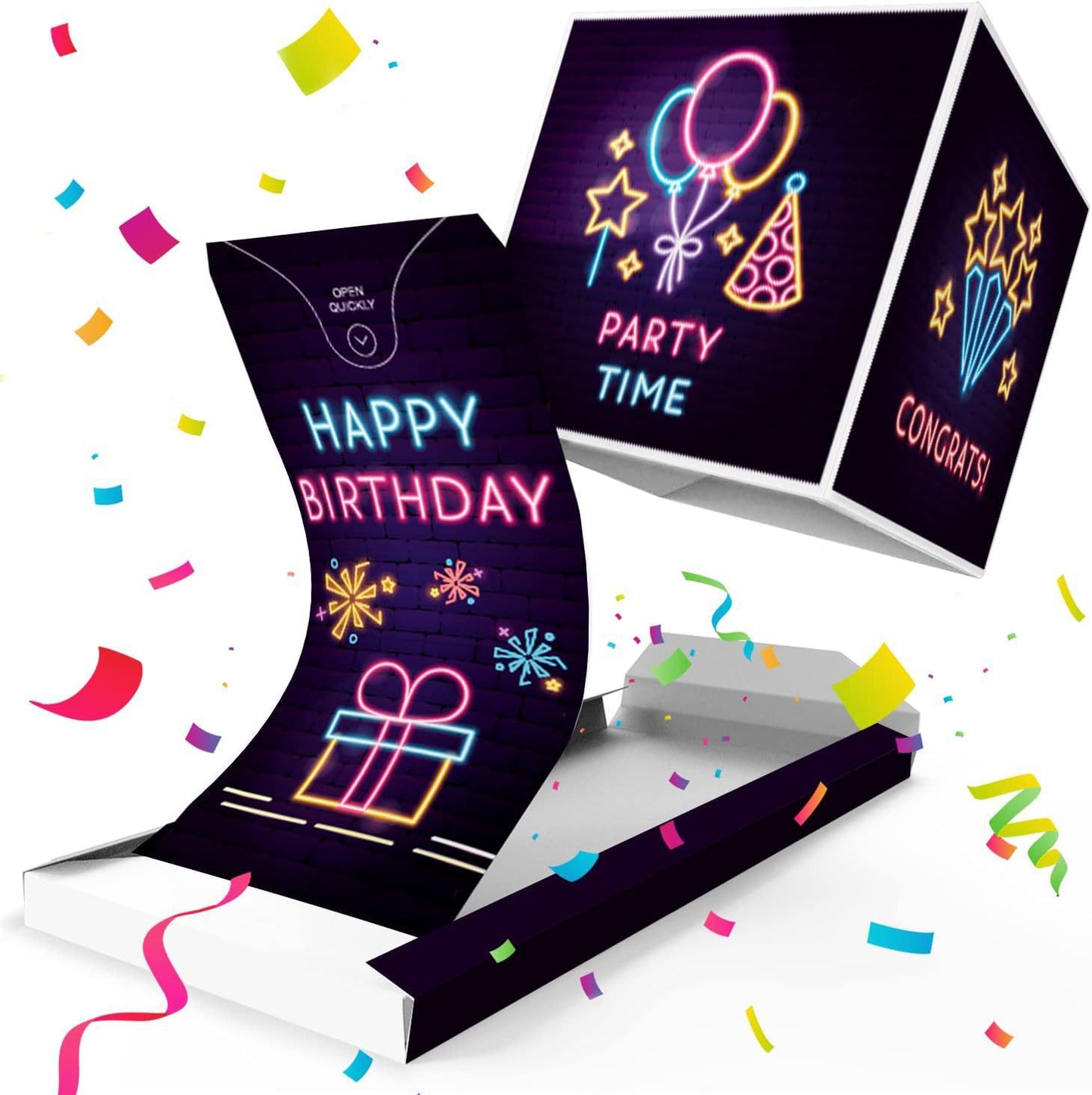 ✨Exploding Confetti Surprise Card – Pop-Up Joy in Every Envelope 🎄✨